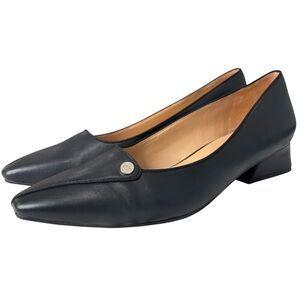 Naturalizer Georgia Pump Womens Shoe Sz 9 Classic Comfort Heels Black Vegan